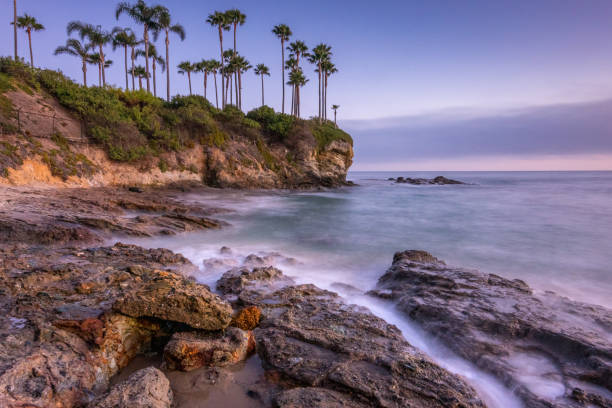istock Sunset over Crescent Bay Beach in Laguna Beach 2188474633
