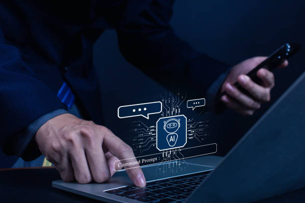 istock Businessman chatting with AI or artificial intelligence technology. A man uses a laptop computer to chat with an intelligent AI. 2188483855