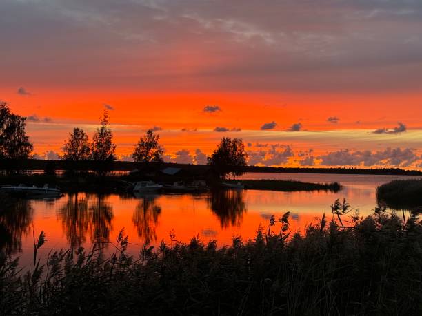 istock Autumn sunset on the country side 2188484098