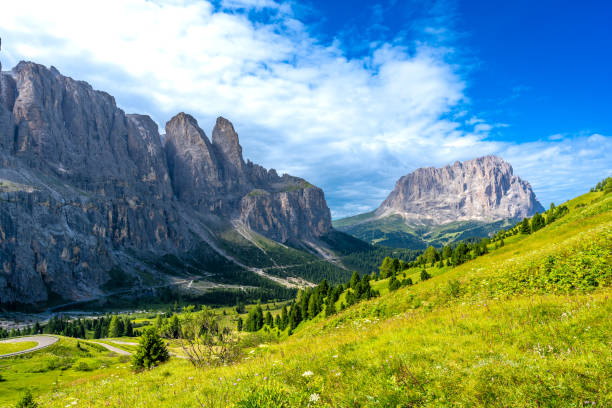 istock Breathtaking dolomites landscape, discovering gardena pass in summer 2188487922