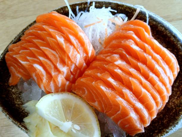 istock Salmon Sashimi - Japanese food. 2188490150
