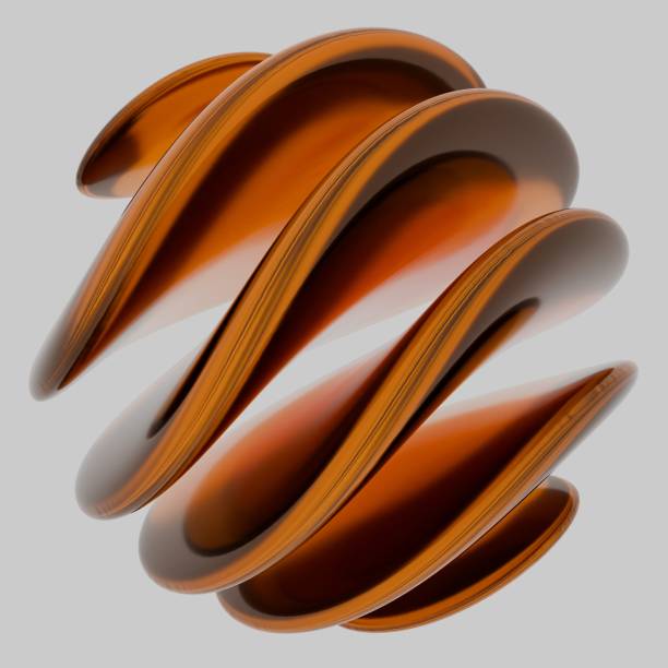 istock Abstract Layered Sphere in Warm Hues 2188492770