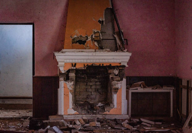 Interior of an abandoned old building