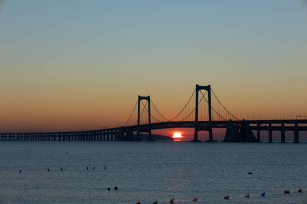 istock Sunrise Over Xinghai Bay Bridge, Dalian 2188511456