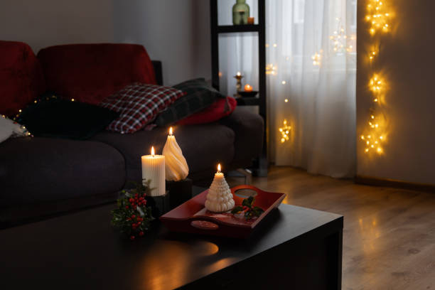 istock christmas decor with white candles indoor 2188512341