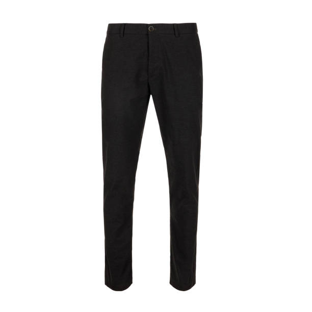 istock Black men's linen pants isolated on white background 2188512695