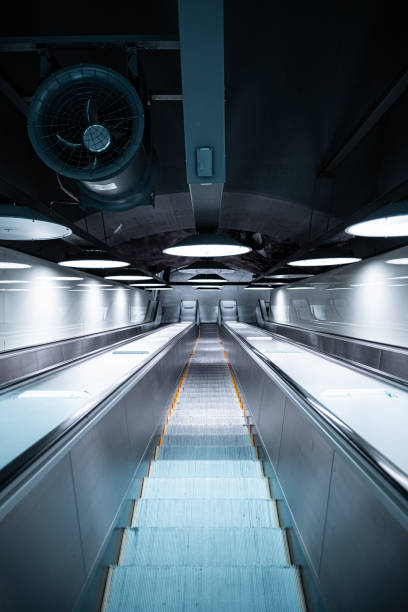 istock Futuristic Underground Escalator with Sleek Modern Design and Elegant Lighting in Urban Transit Station 2188513467