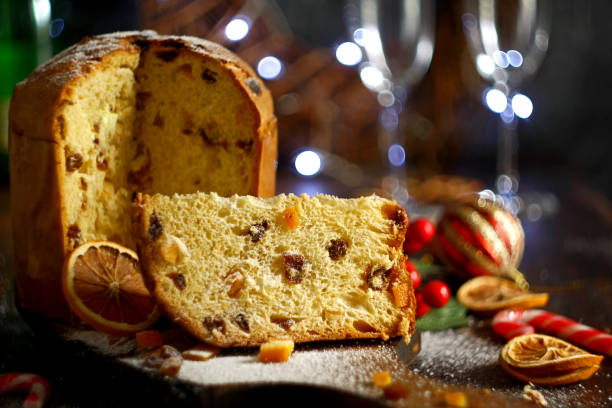 istock Panettone - traditional Italian Christmas cake 2188523388