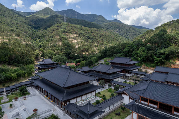 istock Overlooking the Pattern of Traditional Chinese Temple Architecture 2188526333
