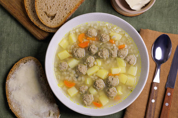 istock homemade meatball soup 2188544735