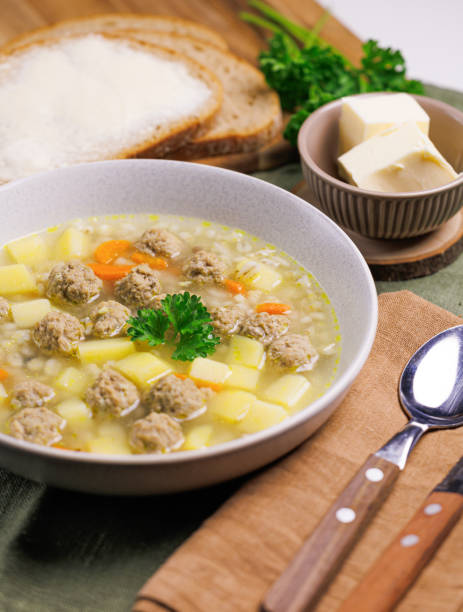istock homemade meatball soup 2188544741
