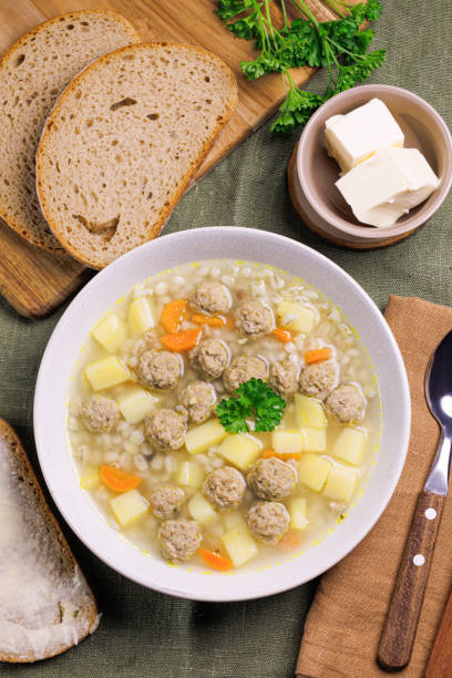 istock homemade meatball soup 2188544758