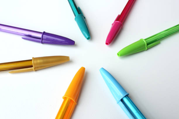 Bright color stationery school supplies. Creativity, art, imagination concept.