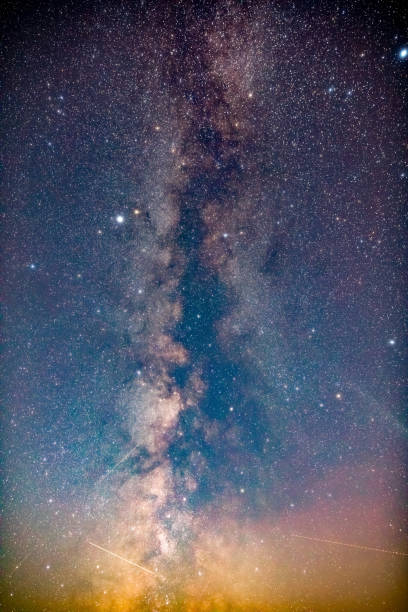 istock Milky Way stars photographed with a wide angle lens. 2188548546