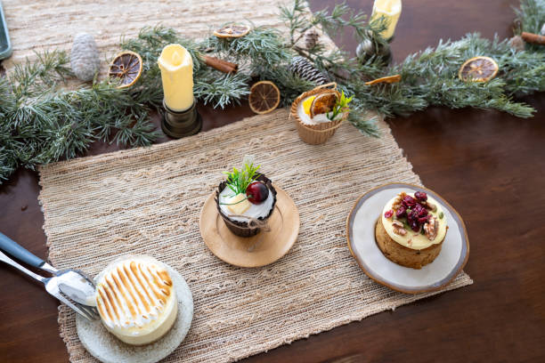 Sweet Festivities: Carrot Cupcake on a Holiday Table