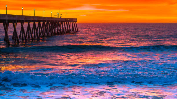 istock Sunrise by the pier 2188580803