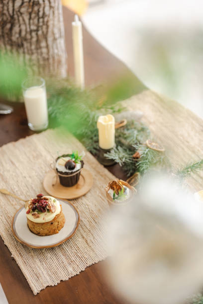 Festive Indulgence: Carrot Cupcake with a Christmas Touch
