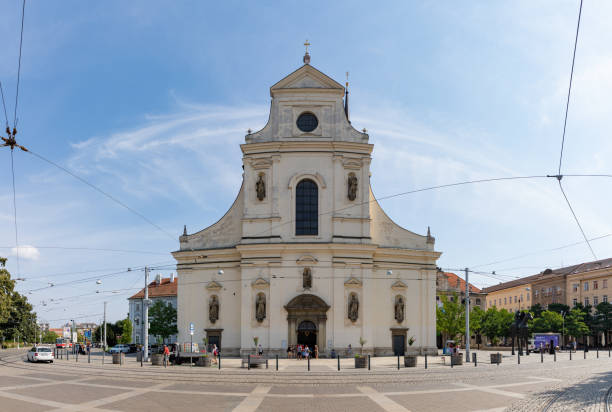 A picture of the Church of Saint Thomas in Brno.