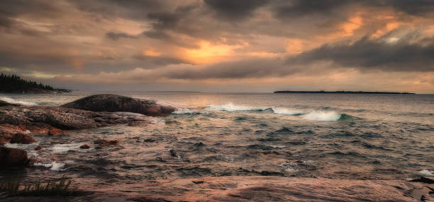 Thunder storm on lake Superior