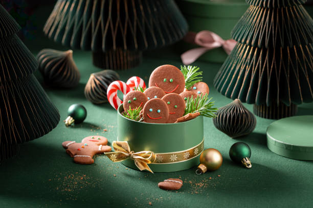 istock Tasty Christmas gingerbread mans make Christmas atmosphere. 2188604806