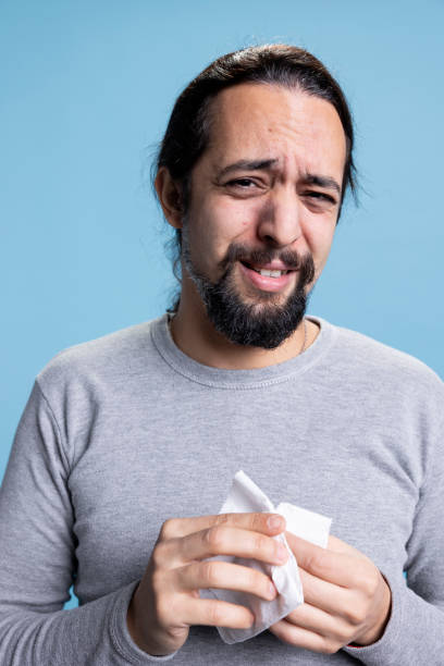istock Male model dealing with a heartbreak and crying in studio 2188605076
