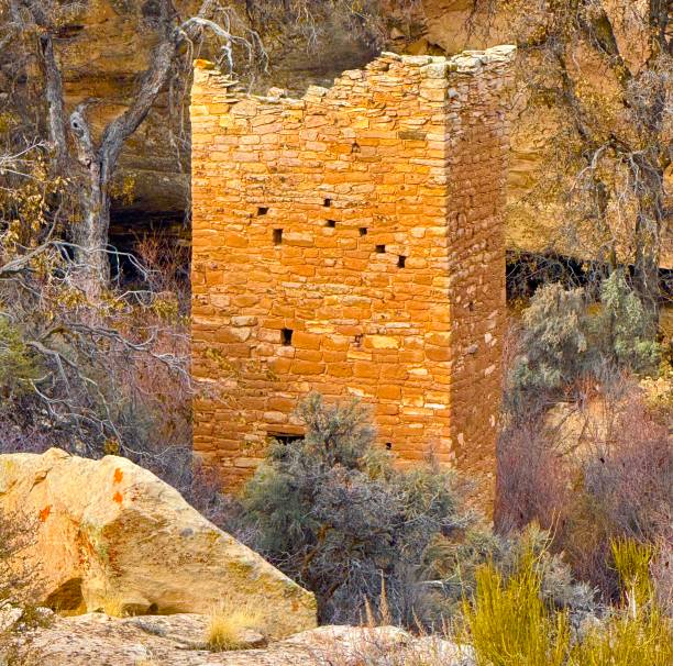 Hovenweep is six prehistoric Puebloan villages of  mesa tops and canyons in Utah and Colorado.