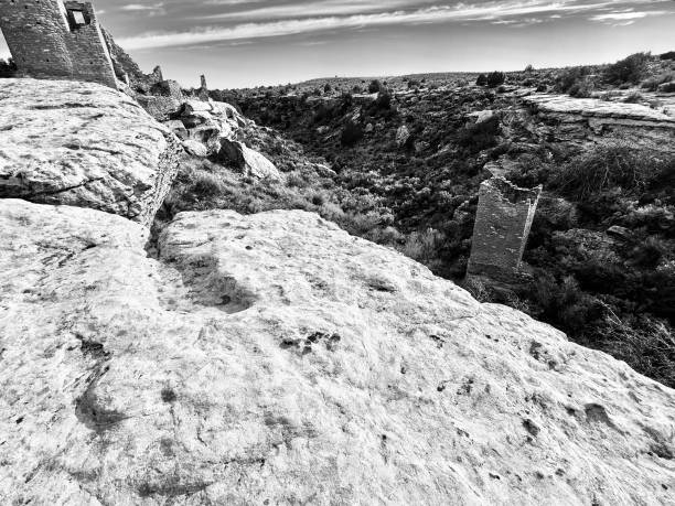 Hovenweep is six prehistoric Puebloan villages of  mesa tops and canyons in Utah and Colorado.