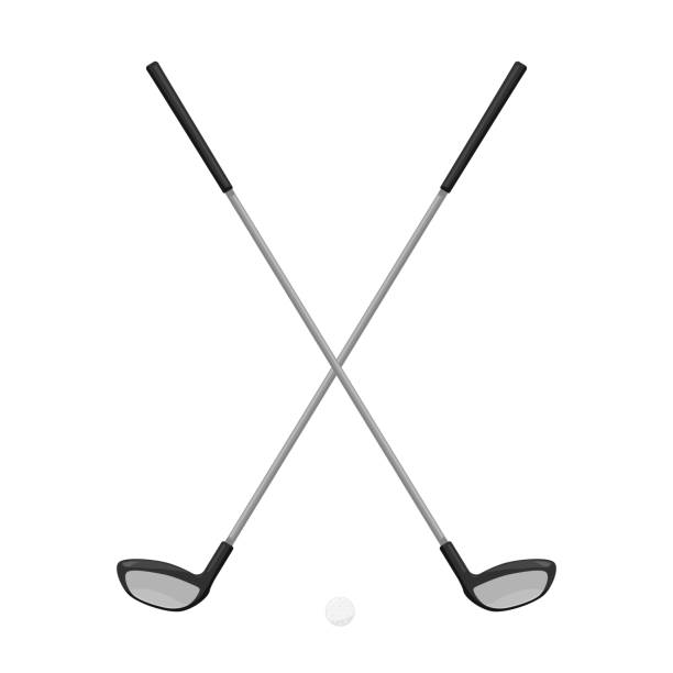 istock Crossed Golf Clubs Icon Cartoon Color Illustration 2188623153