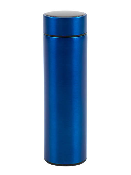 istock The blue thermos is insulated on a white background. 2188624750