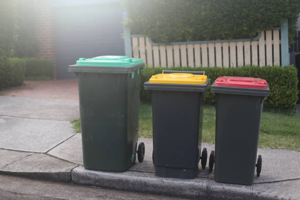 istock Bins on the curb ready for collection 2188633364