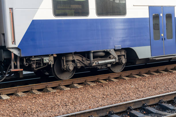 istock Wheel mechanism: elastic suspension, sturdy disc and modern axle for high-speed transport 2188635002