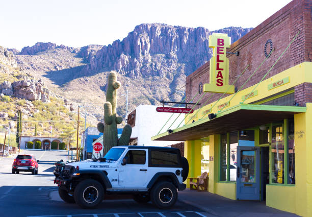 Superior, AZ: Bella’s Restaurant on historic Main Street in Superior, an old mining village located about 50 miles east of Mesa.