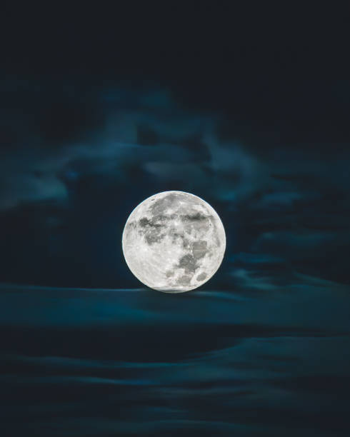 istock Full Autumn Moon in the Clouds 2188636777