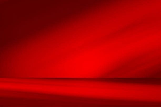 istock Wall interior background, studio and backdrops show products.with shadow from window color red . background for text insertion and presentation product 2188641758