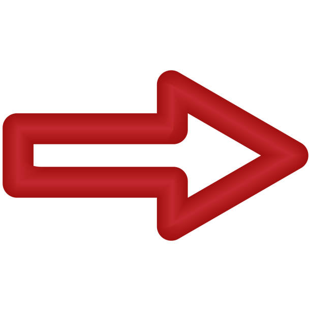 istock Arrow icon, long arrow, red arrow pointing right, long arrow of thick line, realistic 3d red arrow, vector illustration. 2188645959