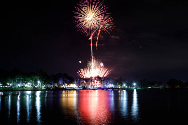 istock Beautiful fireworks in The Lake 2188647354