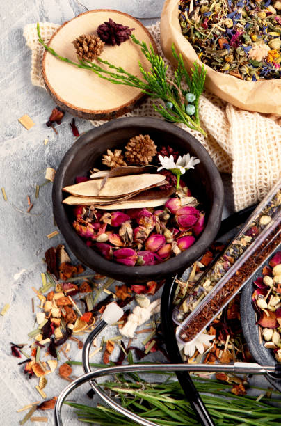 istock Alternative medicine variation pills and herbs. Alternative medicine variation pills and herbs. Homeopathy medicine concept. 2188652957