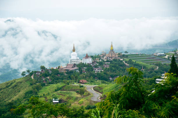 Buddha statue at Wat Phra Thart Pha Kaew temple in Phetchabun Thailand