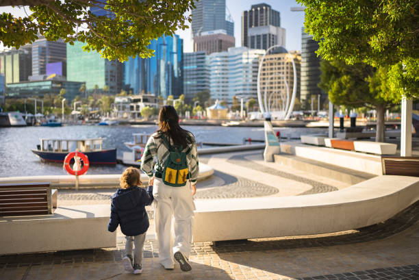 istock enjoy the holiday in Elizabeth Quay in Perth 2188657560