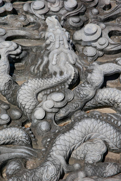 istock Vintage ornament on the stone. Close-up seamless texture. Stone texture. Embossed pattern. 2188661990