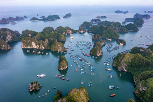 istock Beautiful landscape Lan Ha bay view from the Cat Ba Island. 2188663131