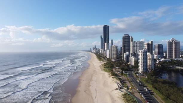 istock Gold Coast Beachfront Skyline with Towering Skyscrapers 2188666160