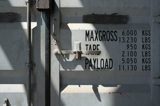 Transit Text on Cargo Container