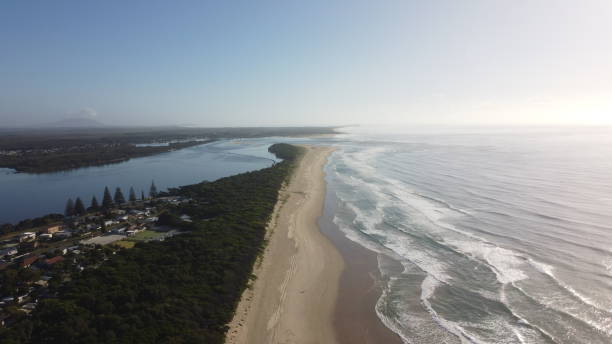istock Manning Point Aerial: Coastal Beauty with River and Ocean Views 2188667307