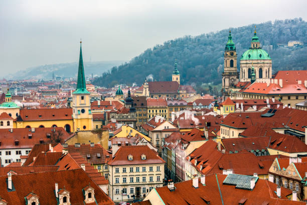 Old town Prague in winter