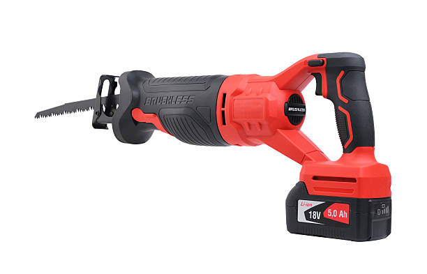 istock Sabre saw isolated on a white background. Reciprocating saw. 2188674127