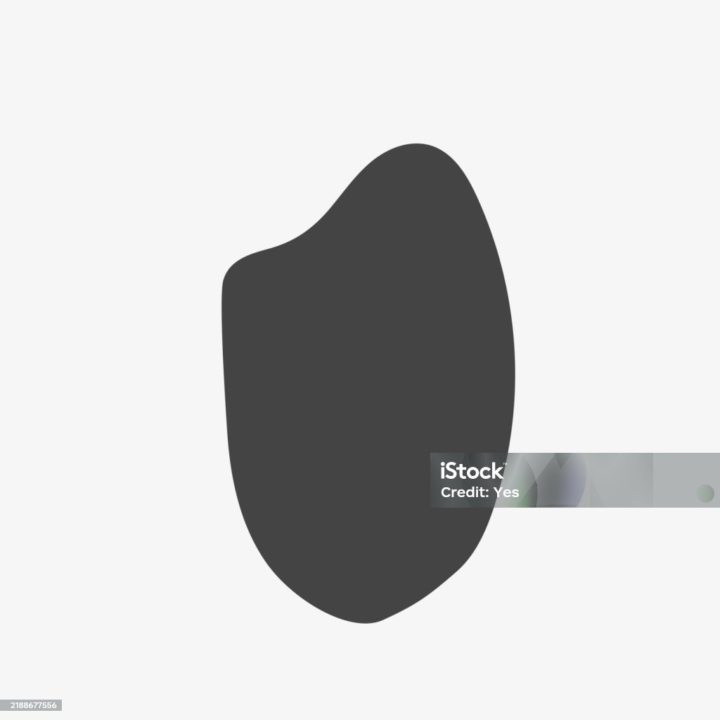 Random Rice Shape Rice Grain Shape Vector Illustration Black On White Background Stock ...