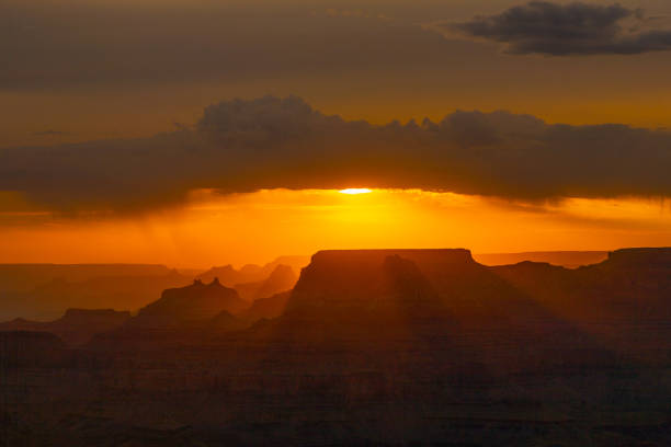 beautiful sunset at desert view point in the Great Canyon,.Arizona