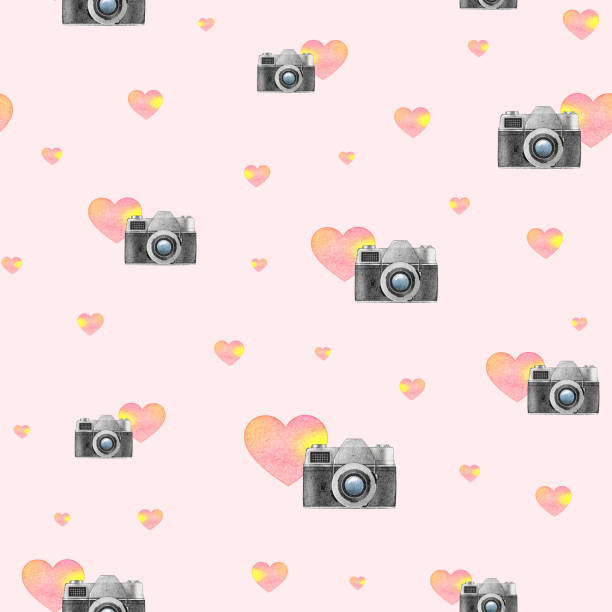 Pink Heart Camera 370+ Pink Camera Icon Pictures Stock Illustrations, Royalty-Free Vector ...