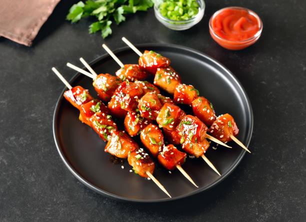 istock Teriyaki chicken skewers 2188698441